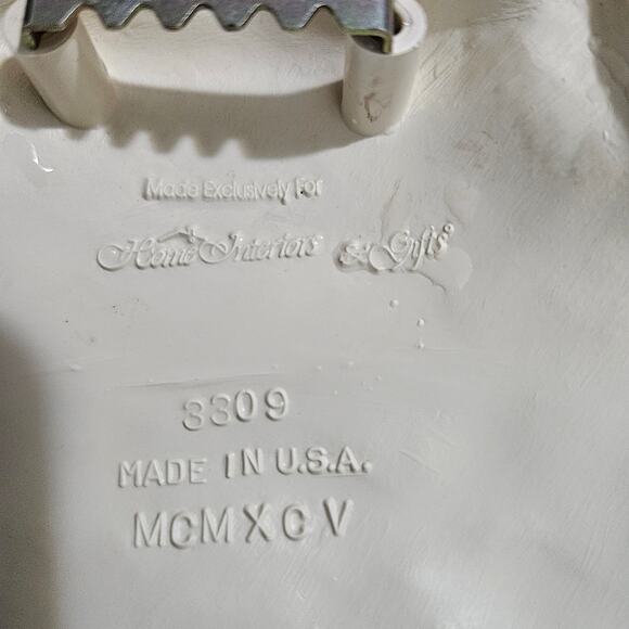 1995 Home Interiors Wall Plaques Set of 3 Teapot Coffee Pot Skillet Floral Fruit - Picture 8 of 8